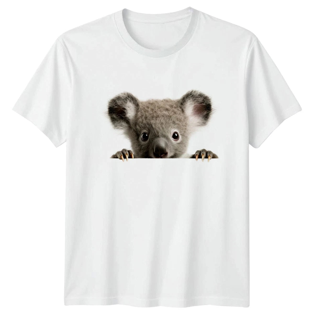 Cute Koala Peeking T-Shirt Koala Animal Gift For Him And Her