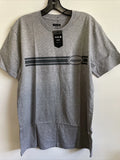 New Stance Designer Mens Graphic Street Style Logo Cotton Tee Shirt Size M Gray