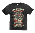 Mens I Am A Veteran T-shirt USA Patriotic Shirt Father's Day Patriotic Shirts