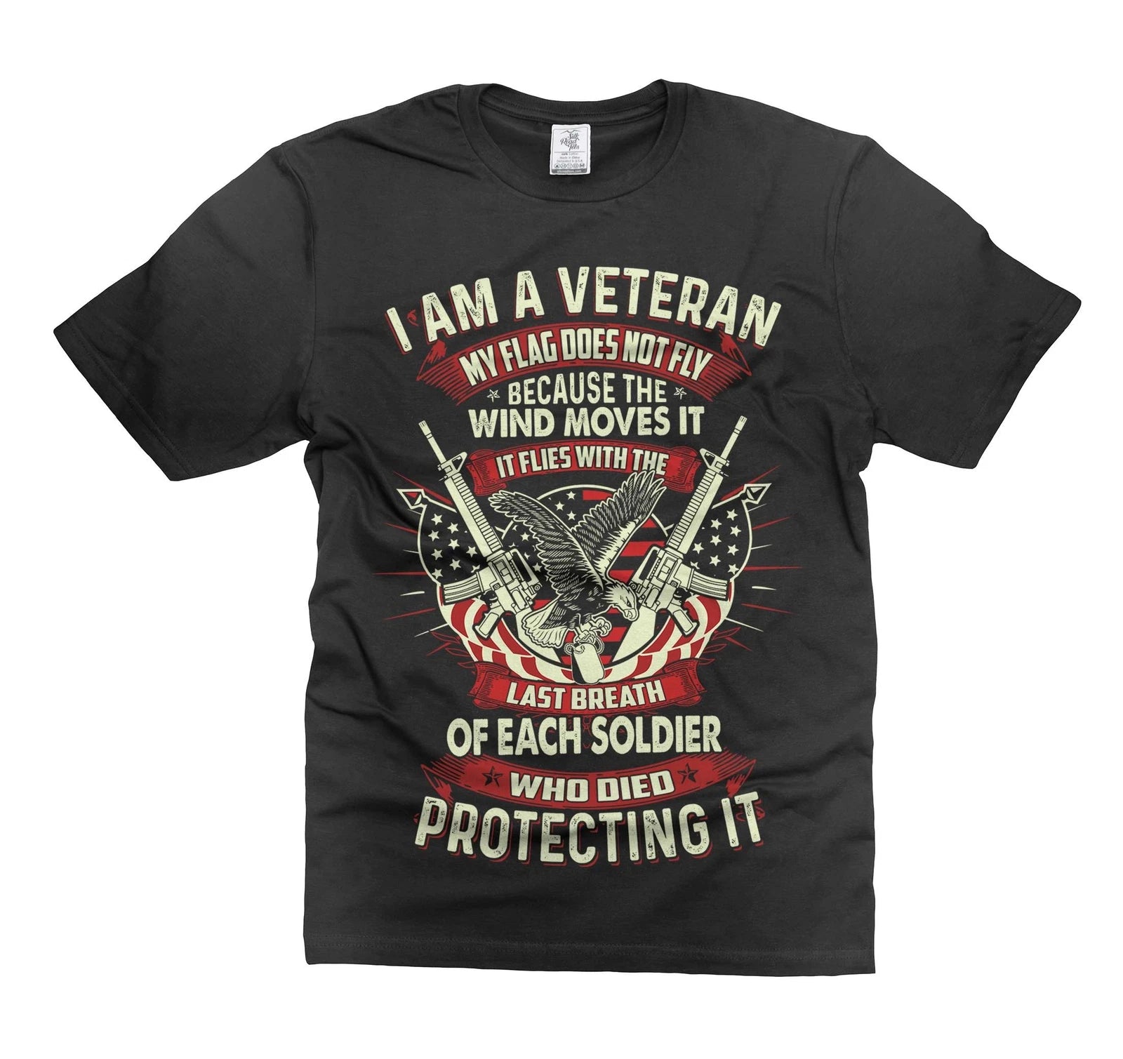 Mens I Am A Veteran T-shirt USA Patriotic Shirt Father's Day Patriotic Shirts