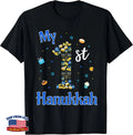 My First Hanukkah Family Menorah Dreidel Jewish Chanukah T-Shirt