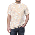 Abstract Swirl Tee - Vibrant Summer Wear, Art Lovers, Trendy Casual Fashion