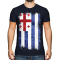 Ajaria Grunge Flag T-Shirt T-Shirt Top Football Gift Jersey Clothes