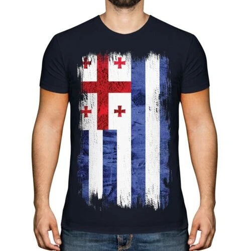 Ajaria Grunge Flag T-Shirt T-Shirt Top Football Gift Jersey Clothes