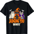 Halloween Cat Judging You Silently for Cat Lovers T-Shirt