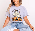 Spooky Ghost T-Shirt, Witch Hat Pumpkin Tee, Funny Boo Wine Lover Shirt