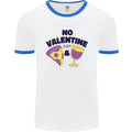Anti Valentines Day Just Pizza & Wine Mens Ringer T-Shirt