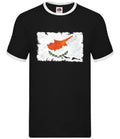 Cyprus Grunge Style Flag - Men Contrast - Cypriot Country Travel Flags