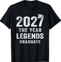 Senior 2027 The Year Legends Graduate Class of 2027 T-Shirt