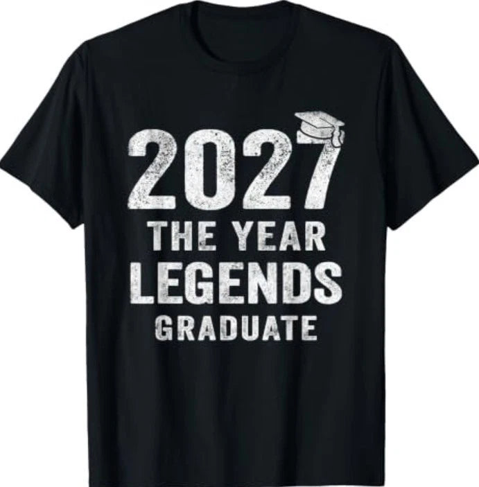 Senior 2027 The Year Legends Graduate Class of 2027 T-Shirt