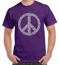 Camiseta Hombre Tribal Peace Symbol CND - Festival Hippie Anti Guerra