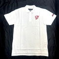 Demon Dodge White Polo Mens Automotive Shirt Embroidered Muscle Car Horsepower