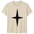Minimalist Four Point Star Design T-Shirt Compass Star Geometric Birthday Gift