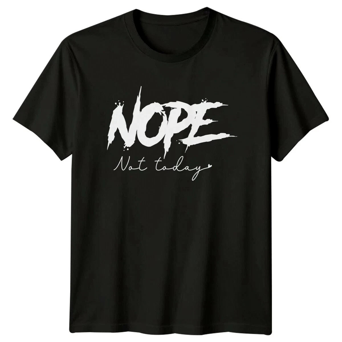 Funny Nope Not Today Shirt Introvert Quote Unisex Graphic Tee