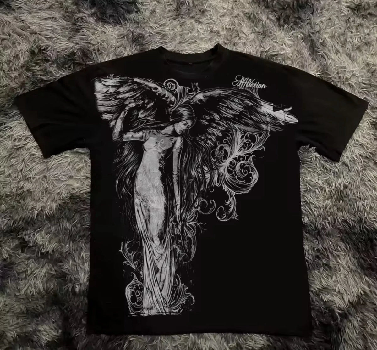 Y2K Gothic Streetwear Graphic T Shirt