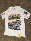 Cough Syrup Graphic Tee Medium White Desto Dubb Streetwear Skull Shirt