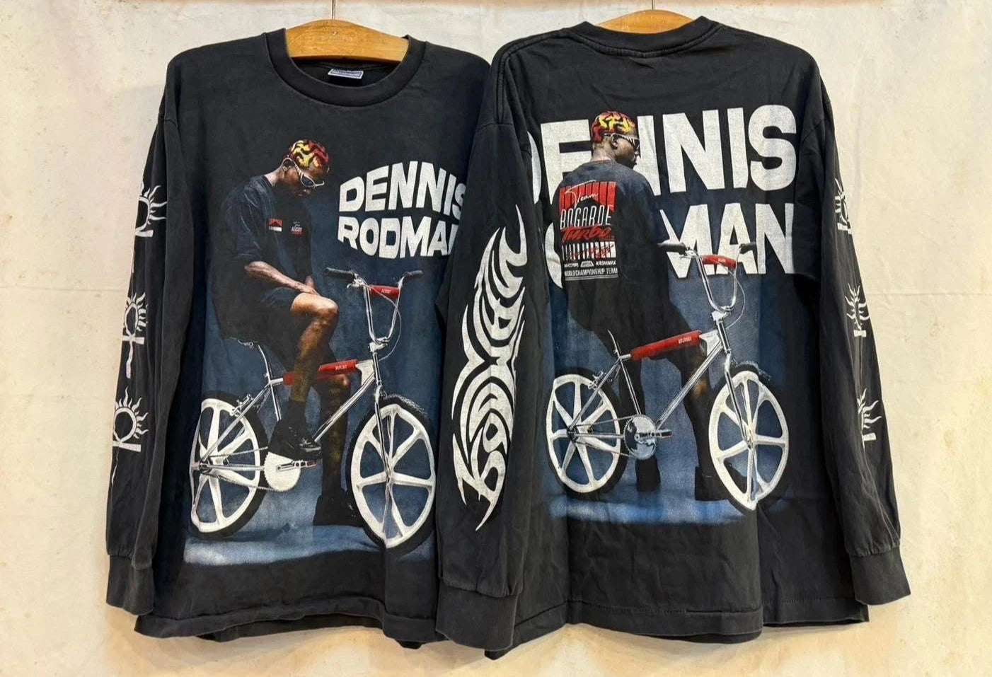 Dennis Rodman AOP Vintage Y2K Skate Street Size XL Long Sleeve T-Shirt REPRINT