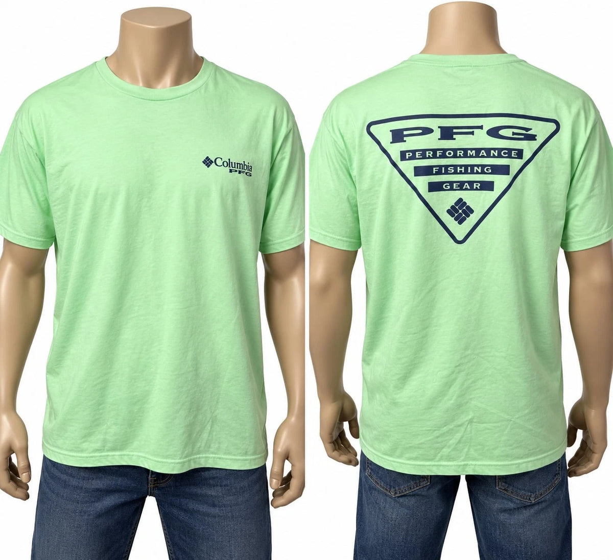Columbia PFG Men’s Mint Green Short Sleeve Fishing Graphic T-Shirt