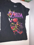 Zelda Juniors Shirt M Black Legend Majora's Mask 3D Gamer Gift 2015