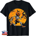 Halloween Pickleball Pumpkin Skeleton T-Shirt Image 1 of 4