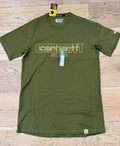 NWT Carhartt Size Small Force Green Graphic Short Sleeve T Shirt 106653 $30