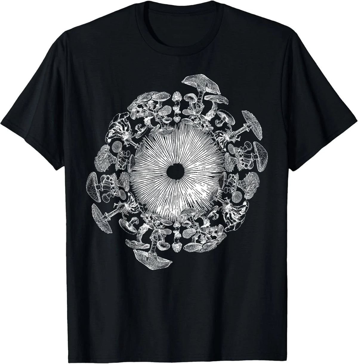 Mushroom Iris: Mycology Nerd Foraging Spore Print Funny Cotton Tee - MADE IN USA
