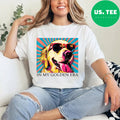 in My Golden Retriever 70s Era Funny Retriever Graphic T-Shirt