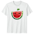 Kawaii Watermelon T-Shirt Summer Fruit Aesthetic Gift For Him And Her