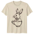 Cute Bunny In A Teacup T-Shirt Rabbit Animal Lovers Easter Gift For Him And Her