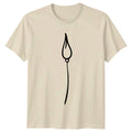 Abstract Minimalist Mushroom Fungi Art T-Shirt Mushroom Fungi Birthday