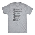 Mens Dad Checklist T Shirt Funny Fathers Day Tee Dad Gift Ideas