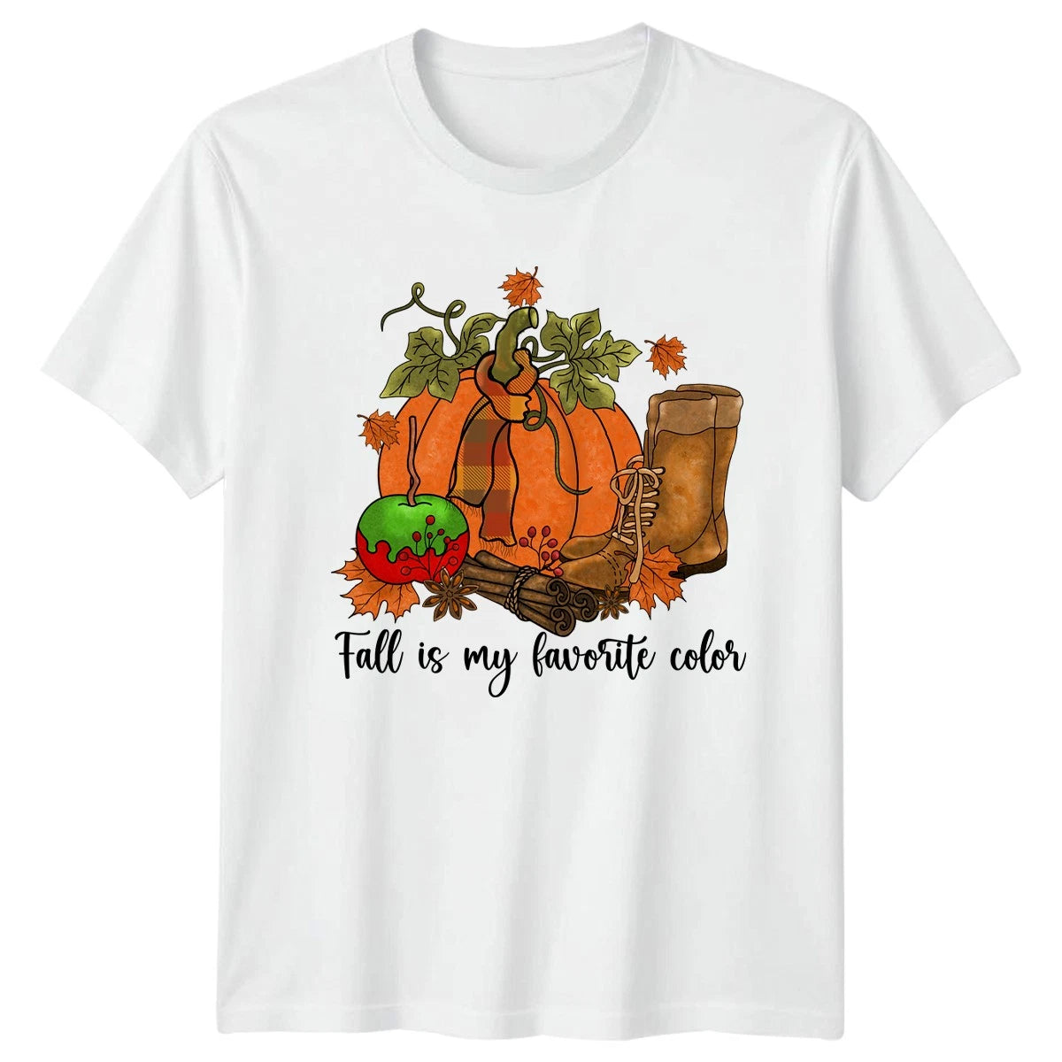 Fall is my favorite color T-Shirt Cozy Aesthetic Seasonal Harvest