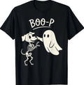 Boo-p Ghost Dog Nose Boop Funny Halloween Dog Lovers Dog T-Shirt
