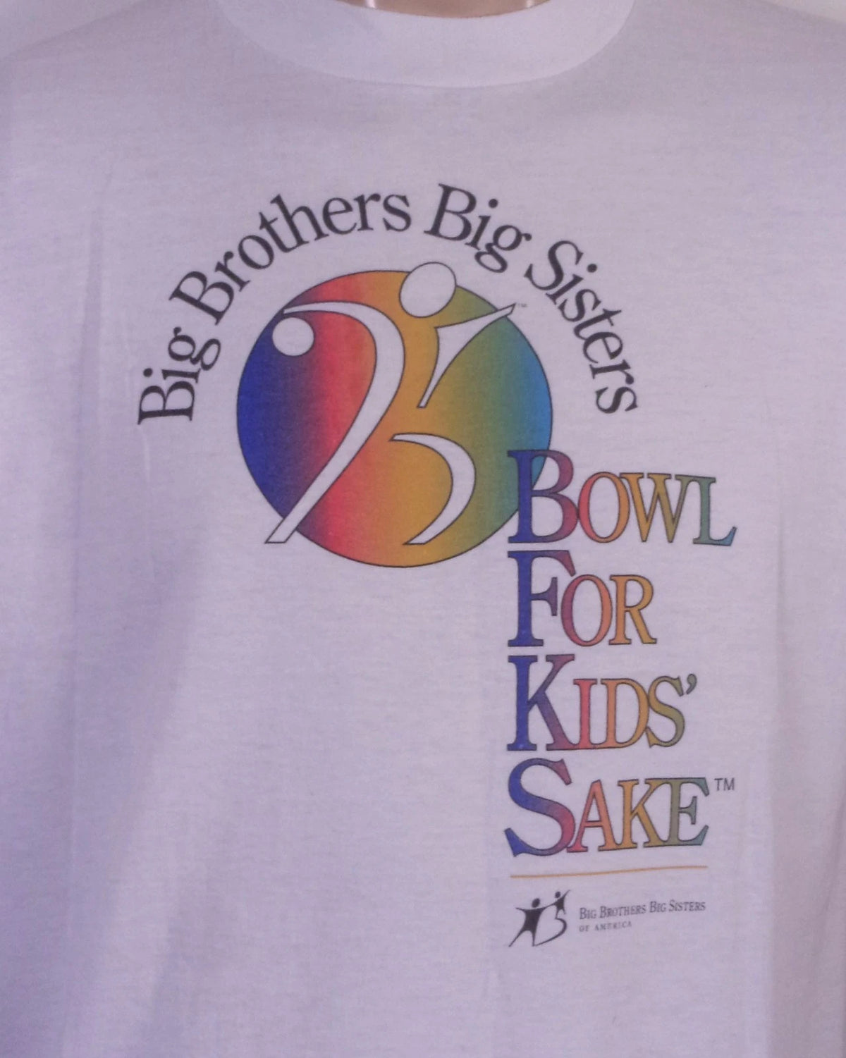 vintage 90s Big Brothers Sisters T-Shirt Bowl For Kids' Sake 2 sided SZ L