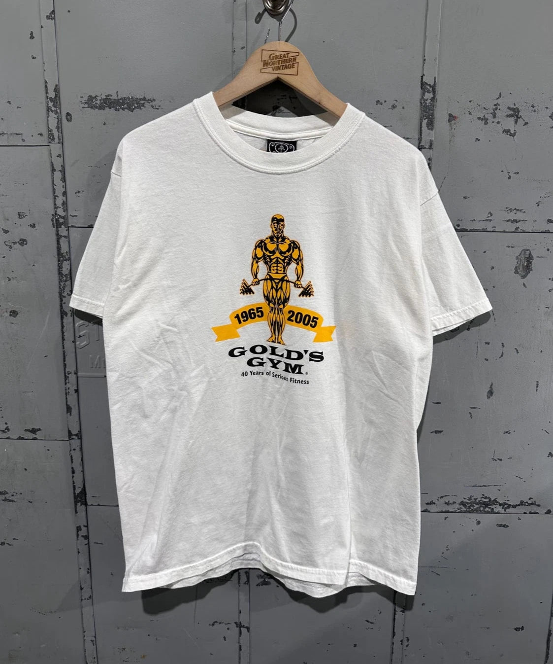 Vintage Gold's Gym Athletics T Shirt Classic Bodybuilding Fitness Graphic S-5XL Image 1 of 4