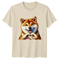 Cute Shiba Inu Heart Hands T-Shirt Dog Lover Pets Gift For Him And Her