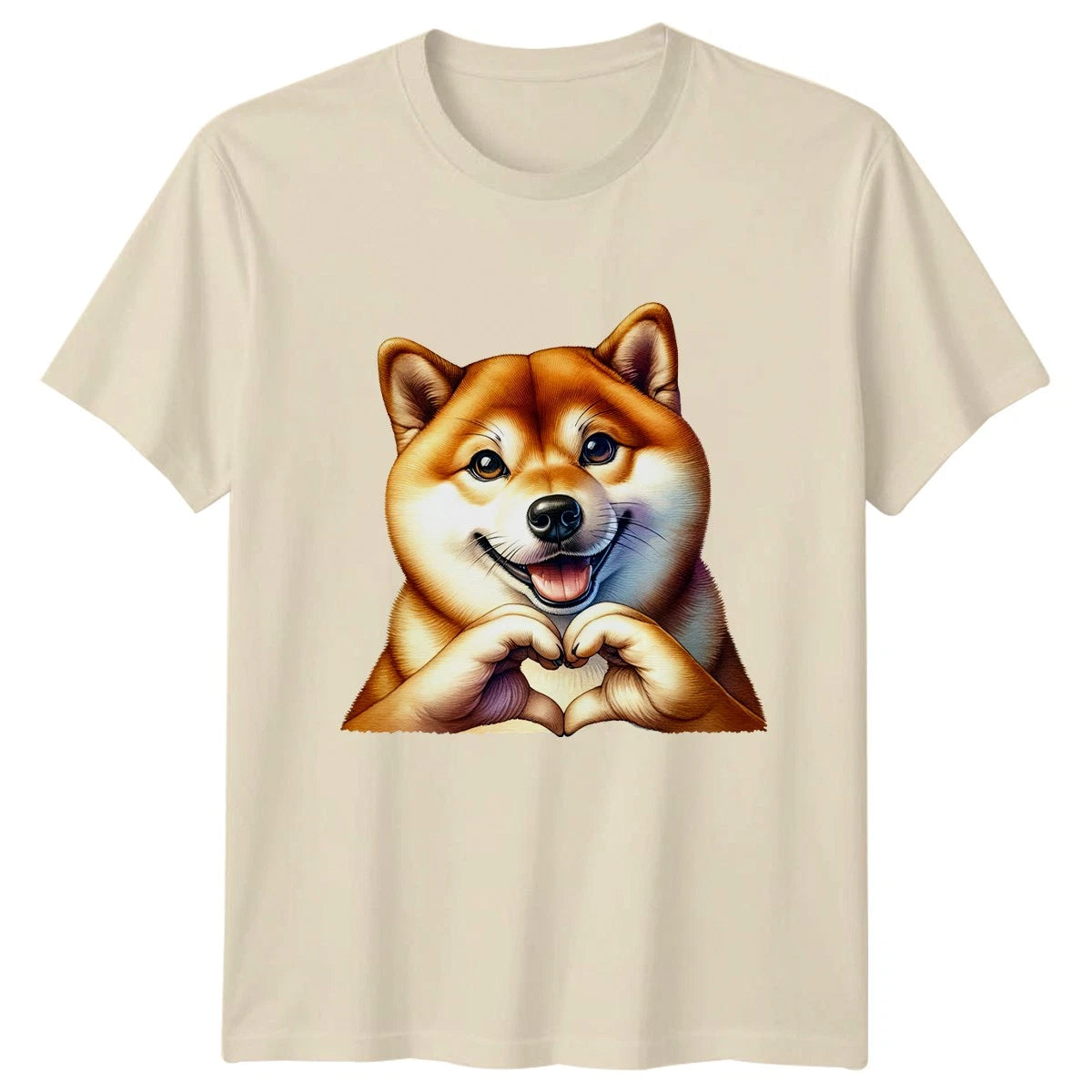 Cute Shiba Inu Heart Hands T-Shirt Dog Lover Pets Gift For Him And Her