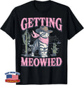 Bachelorette Party Cowgirl Getting Meowied Cat Bride Funny unisex T-Shirt