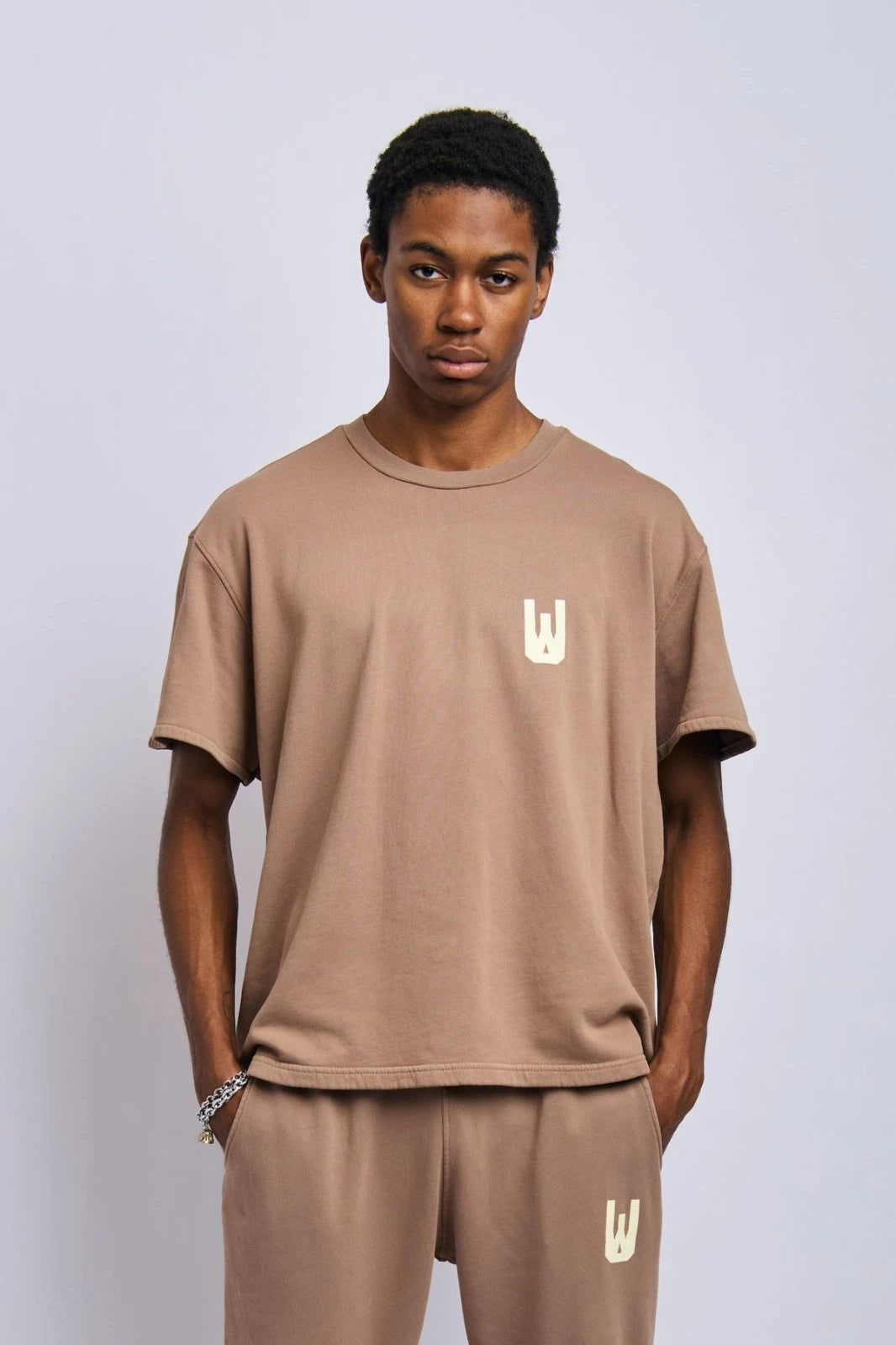 Urthwear Creative Department Cloud Fleece Oversized Brown T Shirt Large Organic