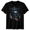 Gothic Motorcycle Skeleton Rider Mens T-Shirt Dark Fantasy Biker Tee