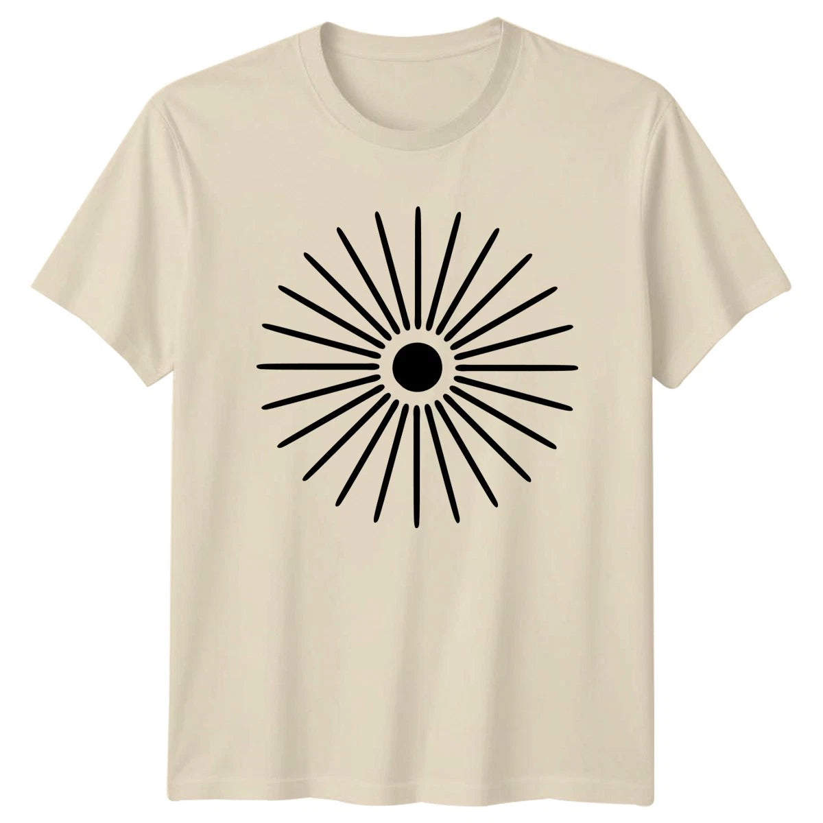 Radiant Sunburst Minimalist Design T-Shirt Sunburst Graphic Abstract Design