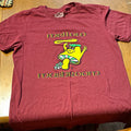 Mellow Mushroom - Burgundy Graphic Logo Crew Neck Short Sleeve T-Shirt (M)