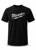 Milwaukee Men's short-sleeved casual shirt, men's clothing drill tools equipment