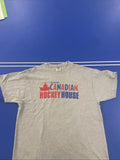 Fruit of The Loom Jolson Canadian Hockey House Beer T Shirt Mens XL Gray Cotton