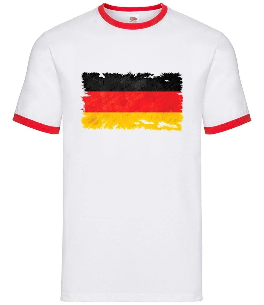 Germany Grunge Style Flag - Men Contrast - German Country Travel Berlin