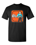Retro Style T-shirt Novelty Groovy Design 70's Hot Stuff Disco Lady