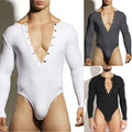 Casual Bodysuits Men Rompers Breathable Fabric Casual Gatherings Comfortable Fit
