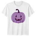 Cute Purple Pumpkin T-Shirt Kawaii Halloween Gift For Him And Her