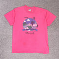 VTG Soluang California Wine Country Danish Large Pink Short Sleeve T-Shirt