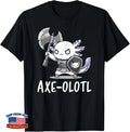 Axe-olotl Funny Axolotl Warrior Amphibian Cute Aquarium T-Shirt